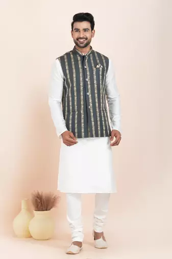 Woven Waistcoat For Mens