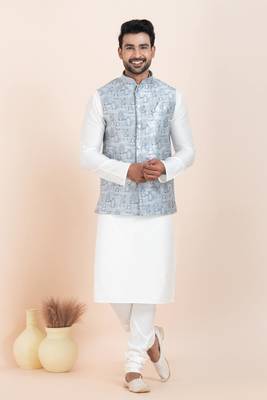 Woven Waistcoat For Mens 4