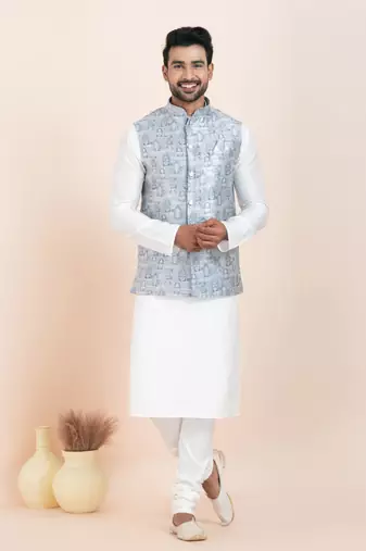 Woven Waistcoat For Mens