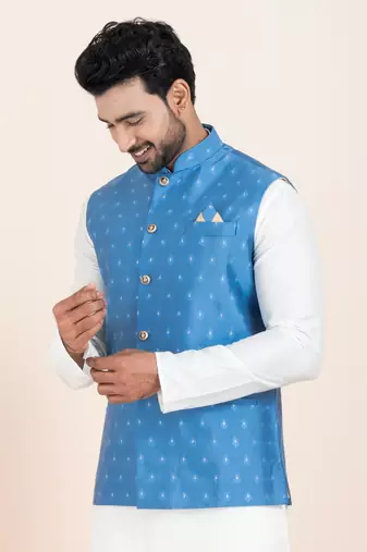 Woven Waistcoat For Mens