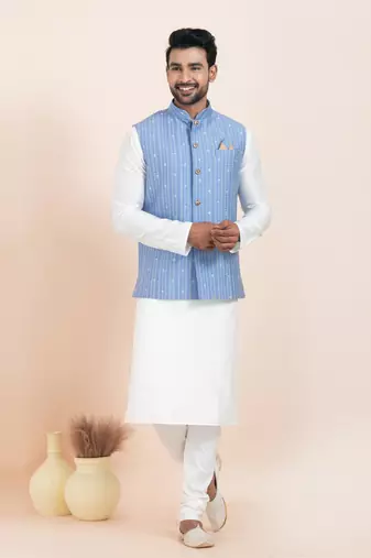 Woven Waistcoat For Mens