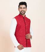 Woven Waistcoat For Mens