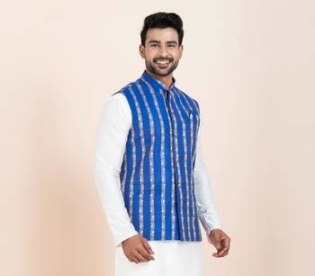 Woven Waistcoat For Mens 1