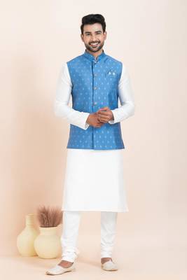 Woven Waistcoat For Mens 4