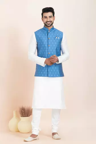 Woven Waistcoat For Mens