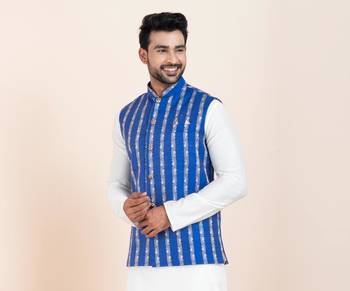 Woven Waistcoat For Mens 2