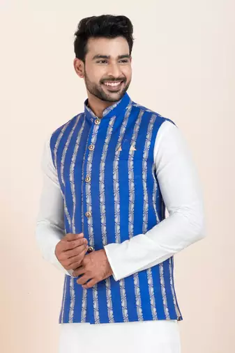 Woven Waistcoat For Mens