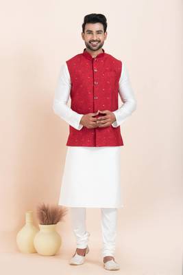 Woven Waistcoat For Mens 3
