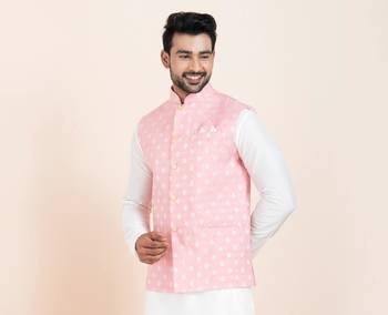 Woven Waistcoat For Mens 2