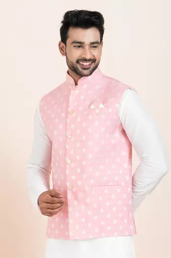 Woven Waistcoat For Mens