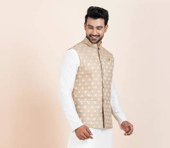 Woven Waistcoat For Mens 1