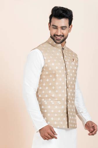 Woven Waistcoat For Mens
