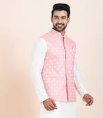 Woven Waistcoat For Mens