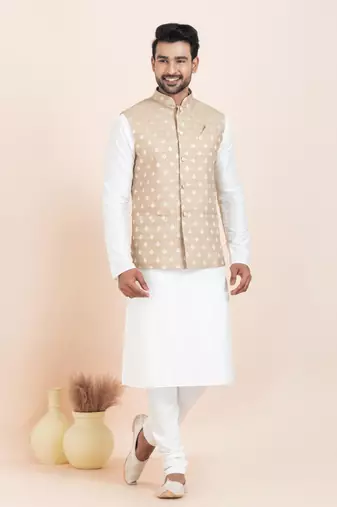 Woven Waistcoat For Mens