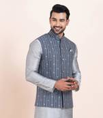 Woven Waistcoat For Mens