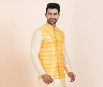 Woven Waistcoat For Mens 1