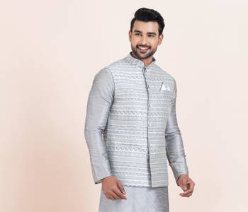 Woven Waistcoat For Mens 1