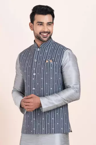 Woven Waistcoat For Mens