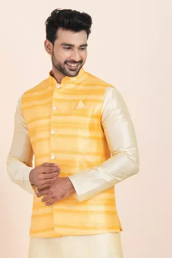 Woven Waistcoat For Mens