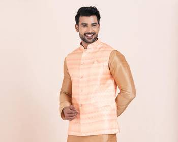 Woven Waistcoat For Mens 2