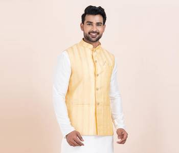 Woven Waistcoat For Mens 1
