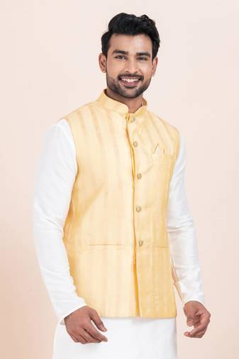 Woven Waistcoat For Mens
