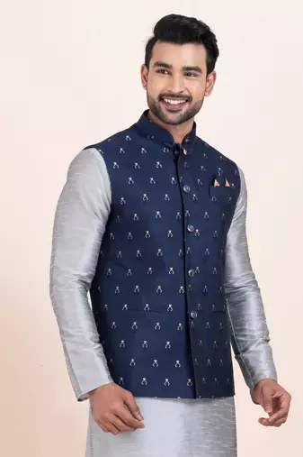 Woven Waistcoat For Mens
