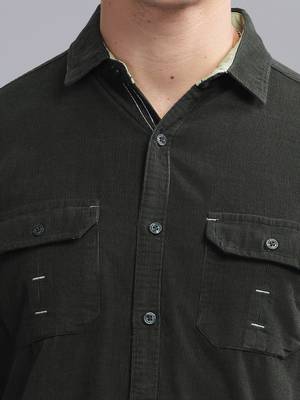 Men's corduroy casual shirt | double pocket shirt 5