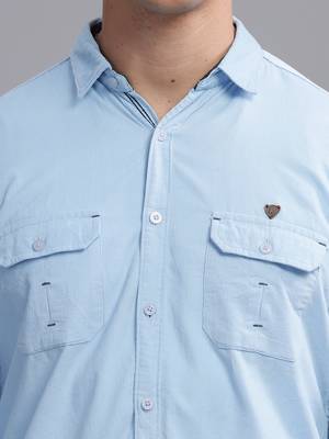 Men's corduroy casual shirt | double pocket shirt 5