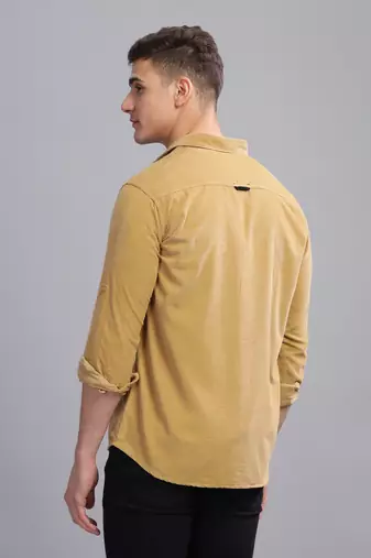Men's corduroy casual shirt | double pocket shirt