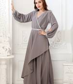 Grey polyester kaftan
