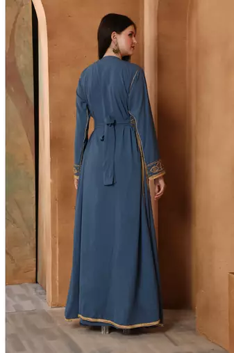 Blue georgette kaftan