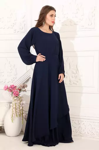 Blue cotton kaftan