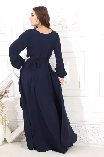 Blue cotton kaftan