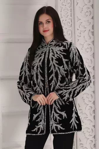 Black velvet jacket