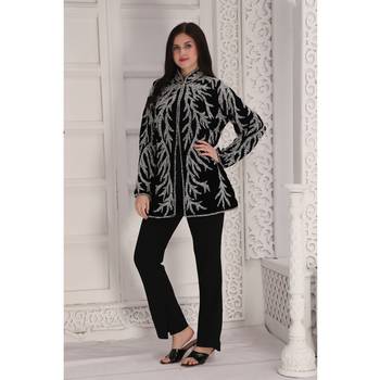 Black velvet jacket 3