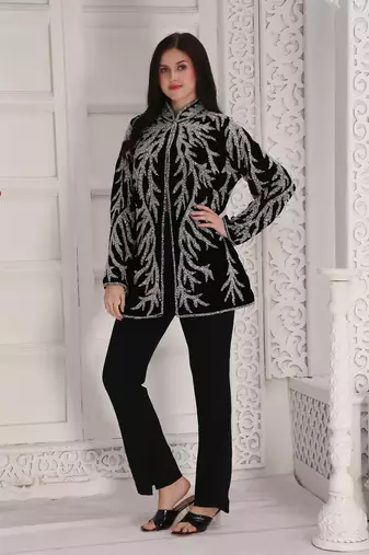 Black velvet jacket