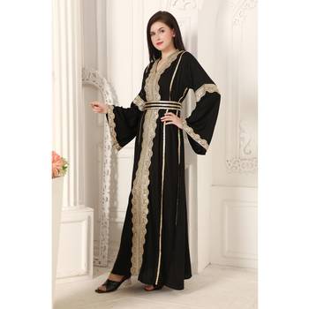 Black rayon kaftan 3