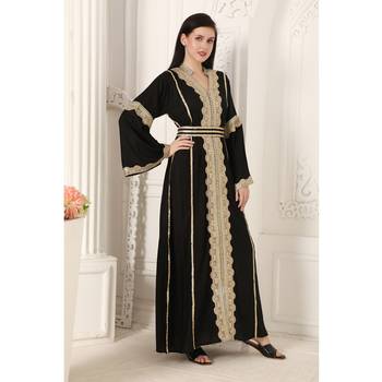 Black rayon kaftan 4