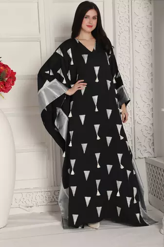 Black nida kaftan