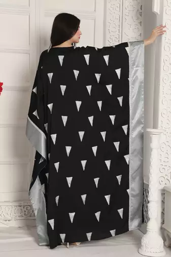 Black nida kaftan