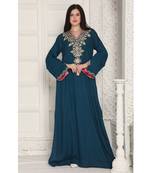 Blue cotton kaftan