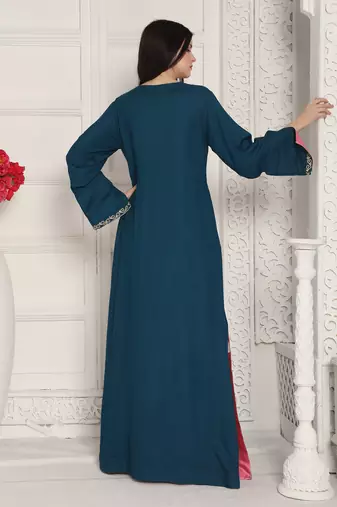 Blue cotton kaftan