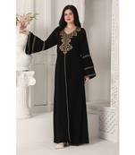 Black polyester kaftan