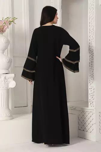 Black polyester kaftan