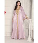 Lilac satin kaftan
