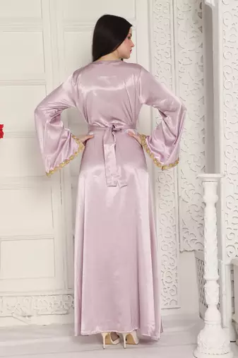 Lilac satin kaftan