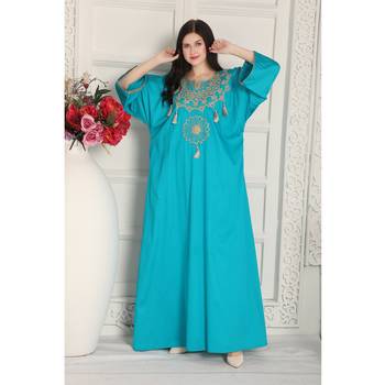 Sky Blue rayon kaftan 3