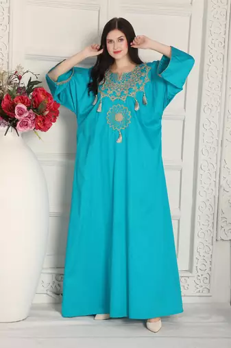 Sky Blue rayon kaftan