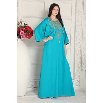 Sky Blue rayon kaftan 4